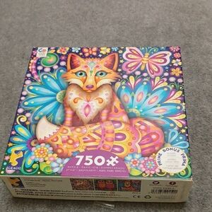 Ceaco Groovy Animals Fox Jigsaw Puzzle